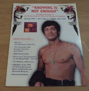 De colección 1999 Vol 3/No1~BOLETÍN/Revista~"SABER NO ES SUFICIENTE" Bruce LEE~ - Imagen 1 de 9