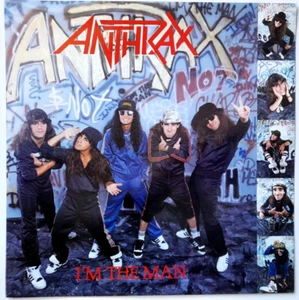 NEAR MINT Anthrax I'm The Man 12" Vinyl 1987 NM/NM Metallica Megadeth Slayer - Picture 1 of 4