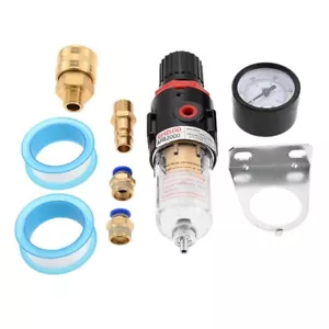 1/4"Air Pressure Regulator Water Separator Air Filter Aluminum For Semiconductor - Picture 1 of 17