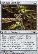 Japanese Viridian Longbow ~ Lightly Played Mirrodin Foreign MTG Magic UltimateMT
