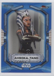 2022 Topps Finest Star Wars Blue Refractor 60/150 Ahsoka Tano #3 or2