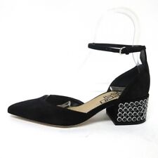 Auth sergio rossi - Black Silver Suede Hardware Women's Sandals