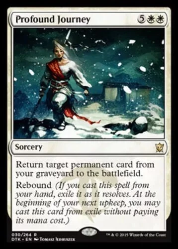 MTG  *FOIL * Dragons of Tarkir Rare PROFOUND JOURNEY NM - Image 1 of 1