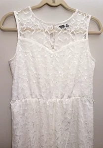 Romantic Sleeveless Sundress White Lace Medium As You Wish Casual Wedding - Picture 1 of 11