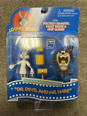 + Playmates Looney Tunes Bugs Bunny Taz as Dr. Devil and Mr. Hare 2 Figure Set Cover