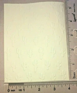 🌵 5 CACTUS EMBOSSED CARD FRONTS paper embellishment card making - Picture 1 of 12