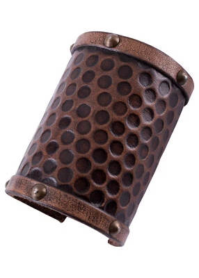 Armschützer aus Leder ohne Zierbeschläge - Bild 1 von 4