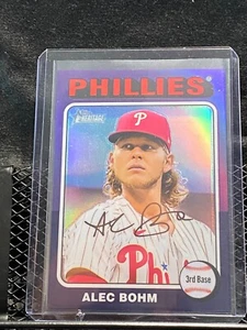 Alec Bohm 2024 Topps Heritage High # Chrome Purple Refractor #469 Phillies - Picture 1 of 2