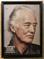 A4 Framed LED ZEPPELIN, JIMMY PAGE Poster,