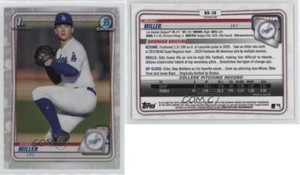 2020 Bowman Draft Chrome Refractor Bobby Miller #BD-38