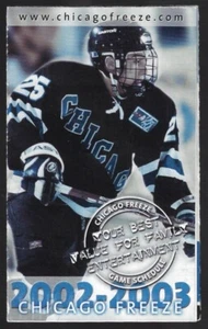 2002-03 Chicago Freeze NAHL Hockey Schedule !!! Mountain Dew - Picture 1 of 1