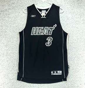 Miami Heat Dwyane Wade Trikot Medium genäht schwarz & weiß NBA Reebok - Bild 1 von 8