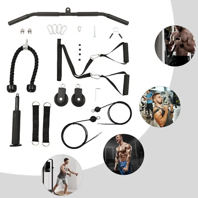 Cable de fitness sistema de polea LAT tirar hacia abajo accesorios de máquina equipo de entrenamiento Foto 1 de 4