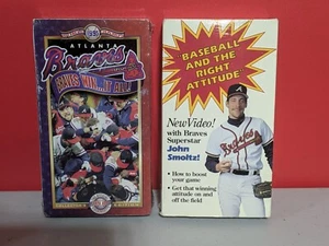 2 Atlanta Braves Vintage VHS Tapes | Sealed World Champs & John Smoltz - Picture 1 of 3