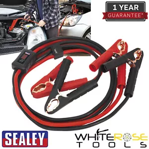 Sealey Booster Cables Car Van Jump Leads 3.5m 600A Surge Protection LED Display - Picture 1 of 12