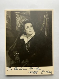 Autógrafo HILDE ZADEK (†2019) - Cantante soprano ALEMANIA-Cantante de cámara-firmado - Imagen 1 de 2