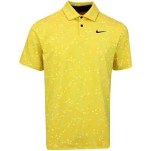 Nike Dri-Fit Tour Yellow Floral Print Golf Polo DX6089-709 Men's Size XL NWT - Picture 1 of 11