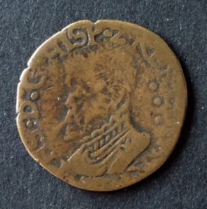 Belgium - Spanish Netherlands - Philip II - Rare Gigot (Duit) - Arras R2 - Picture 1 of 2