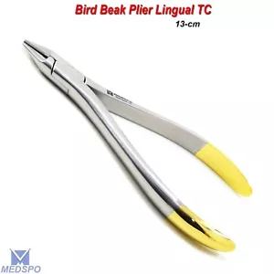 Alicates de ortodoncia para pico de pájaro TC lingual arco alambre alicates herramientas dentales - Imagen 1 de 5