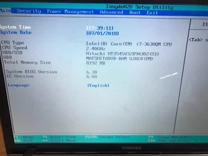 Toshiba Satellite P875-S7310 Laptop, i7 3630QM, 8GB , NO HD , NO OS, - Picture 1 of 6