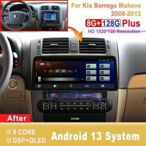 12.3 inch Screen Android Car Radio For Kia Borrego Mohave 2008-2012 GPS Carplay - Picture 1 of 7