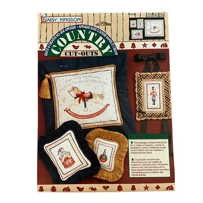 Daisy Kingdom Rocking Horse #19128 Pillow Wall Art Country Cut Outs VTG Crafts - Image 1 of 4