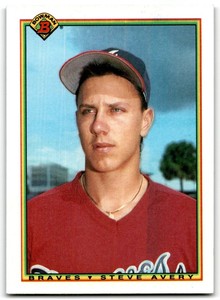 1990 Bowman Steve Avery Atlanta Braves #9