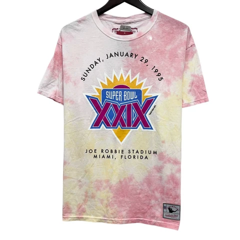 Mitchell & Ness Throwbacks Mens T-Shirt Retro Super Bowl XXIX 1995 Tie Dye NWT L Cover