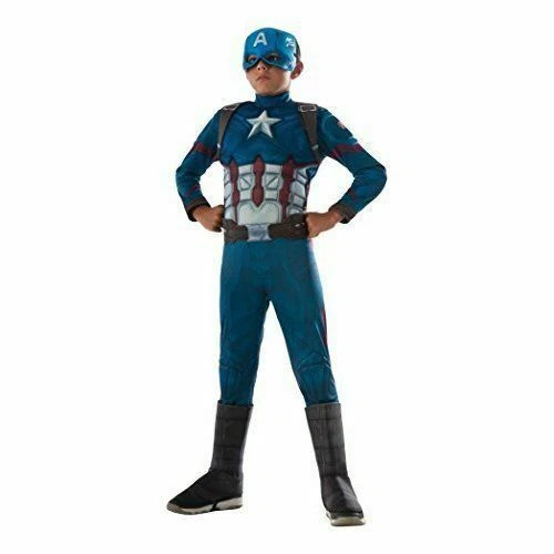 Marvel Captain America Civil War Child Costume Size Large 8-10 Muscle Chest