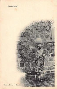 Sierra Leone - Woman carrying her child in her back - Publ. unknown - Picture 1 of 2