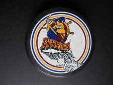 2000-01 PEORIA RIVERMEN OFFICIAL ECHL GAME PUCK 