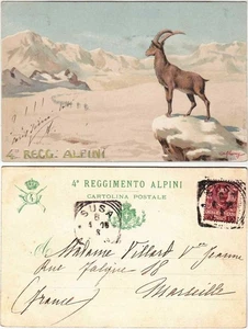 MILITARI - 4° REGGIMENTO ALPINI - VIAGG. 1906 -36092- - Foto 1 di 1