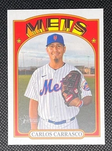 2021 Topps Heritage High Number - SP Carlos Carrasco #717 New York Mets - Picture 1 of 2