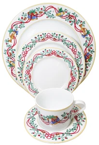 WHIMSY CHRISTMAS Block Spal 5 Piece Place Setting NEW NEVER USED made Portugal - Picture 1 of 23