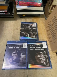 Rambo 3 Blu-ray Lot First Blood/First Blood Part II/Rambo III New - Picture 1 of 6