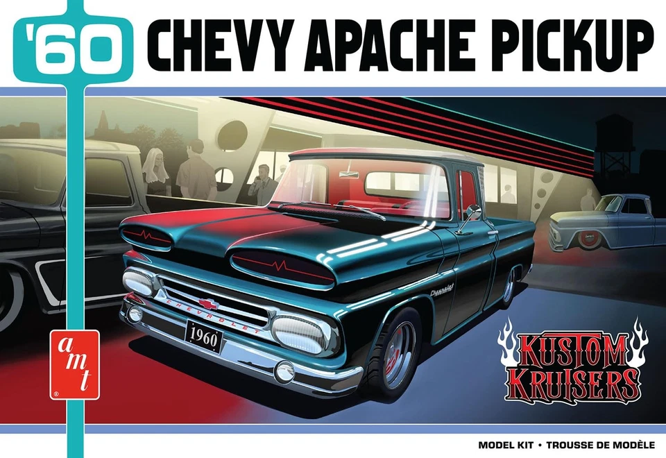 AMT 1/25 1960 Chevy Apache Pickup Street Machine Plástico Modelo AMT1444 - Imagen 1 de 1