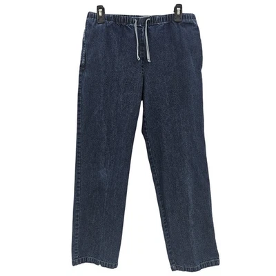 Pantalones Orvis Para Mujer XS Petite Denim Cintura Elástica Cordón Informal Calce Relajado Foto 1 de 4