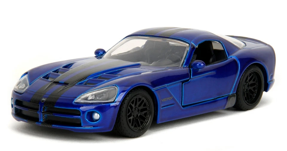 JADA TOYS, DODGE Viper 2008 Blu - SLIPS ROSA, 1/32,  JAD35684 - Immagine 1 di 4