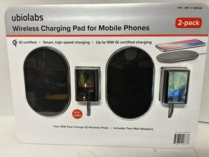 Ubiolabs Wireless Charging Pad For Cell Phones (2 Pack) Brand New 1265448 - Picture 1 of 2