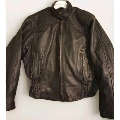 Unik Ultra Women's Leather Jacket Size M Zip In Liner - Image 1 of 4