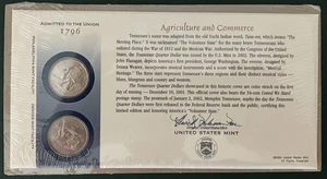 2002 Tennessee US Mint Official Commemorative States Quarter First Day Cover - Picture 1 of 1