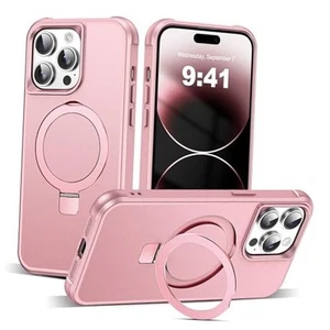 Compatible with iPhone 14 Pro Max Case with Invisible Magnetic O-Ring Stand - Picture 1 of 7