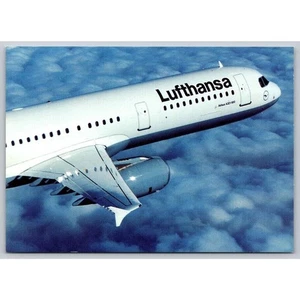 Lufthansa Airbus A321-100 In-Flight Aviation Airplane Airline Issue Postcard - Picture 1 of 2