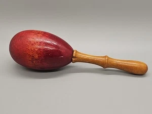 Vintage Wood Wooden Sock & Glove Darning Egg 6" - Picture 1 of 5