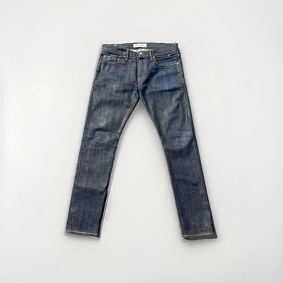 Pantalones de mezclilla GAP 1969 Kaihara ribete japonés calce ajustado índigo 31x30 13,75 OZ Foto 1 de 4