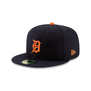 Detroit Tigers  New Era Youth AC Road 2019 59FIFTY Fitted Hat -Navy/Orange