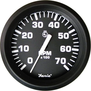Faria 32805 Tachometer Euro Black 0-7000 RPM TC9011 - Bild 1 von 1