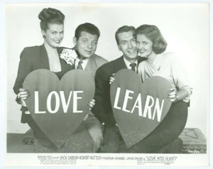 JANIS PAIGE, JACK CARSON, MARTHA VICKERS orig movie photo 1947 LOVE AND LEARN - Picture 1 of 1