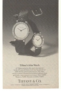 Anuncio de reloj Tiffany & Co. Atlas 1988 - Imagen 1 de 1