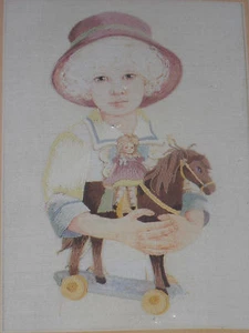 Jody and the Toy Horse Crewel Stitchery Kit by Needle Treasures New - Picture 1 of 3